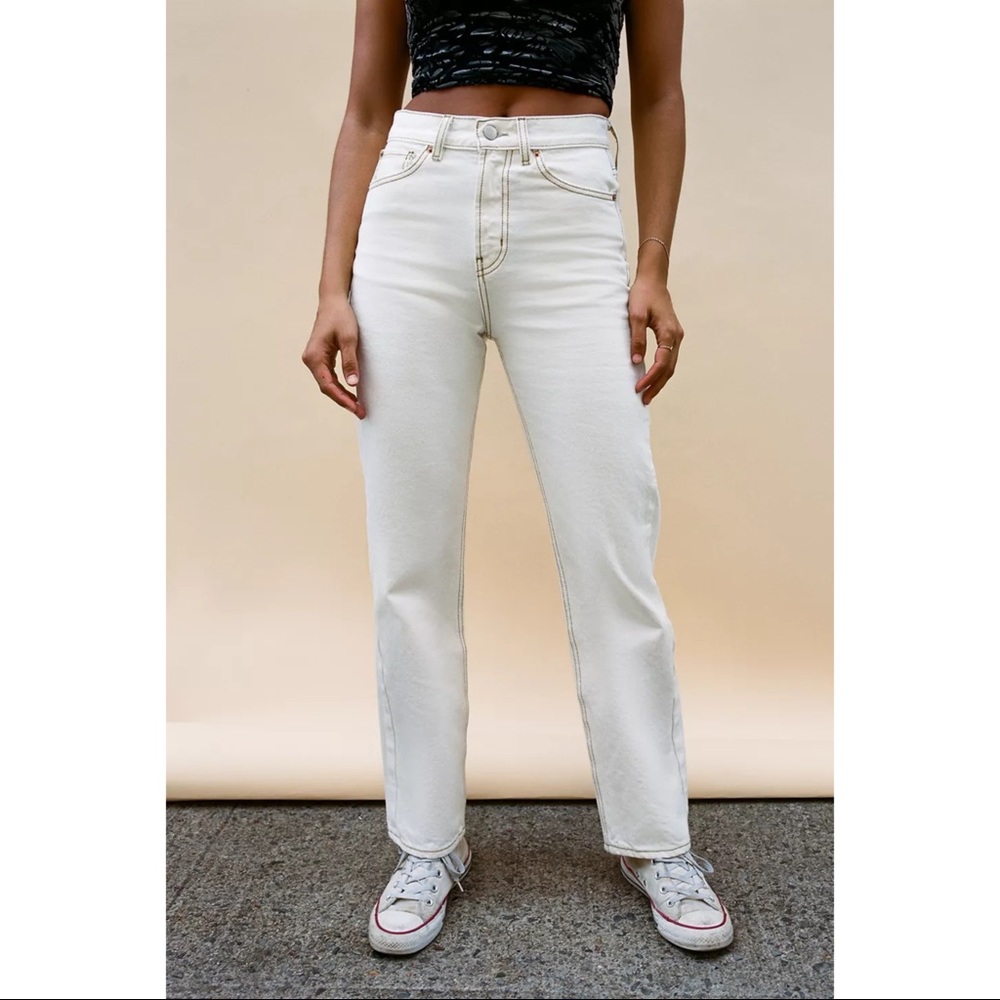 BDG high waisted cowboy jean - ivory denim